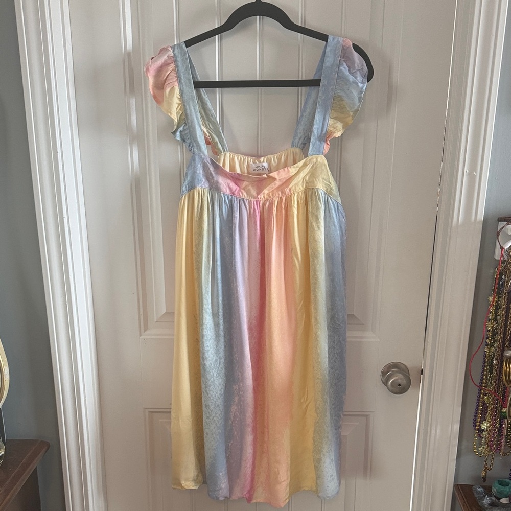 Pastel Rainbow Mini Dress